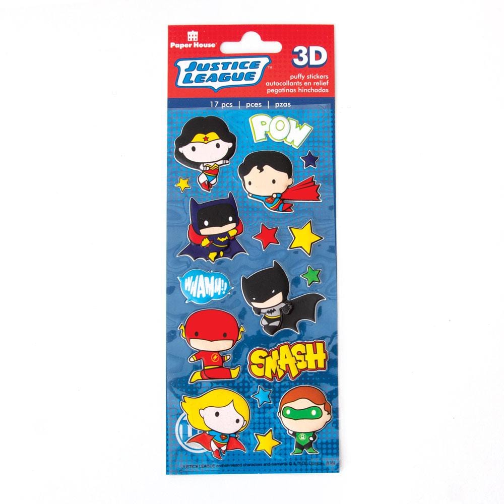  Puffy Stickers - Justice League Chibi Heroes、mySite、ghnorth