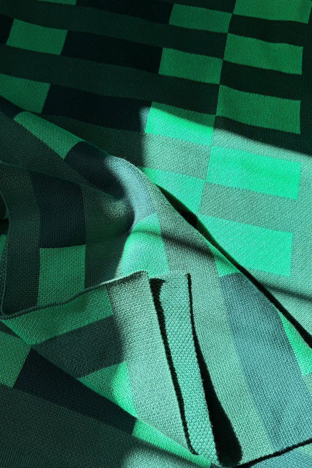 Green Matrix Combed Cotton Knit Throw Blanket、mySite、gigharbornorthrealestate