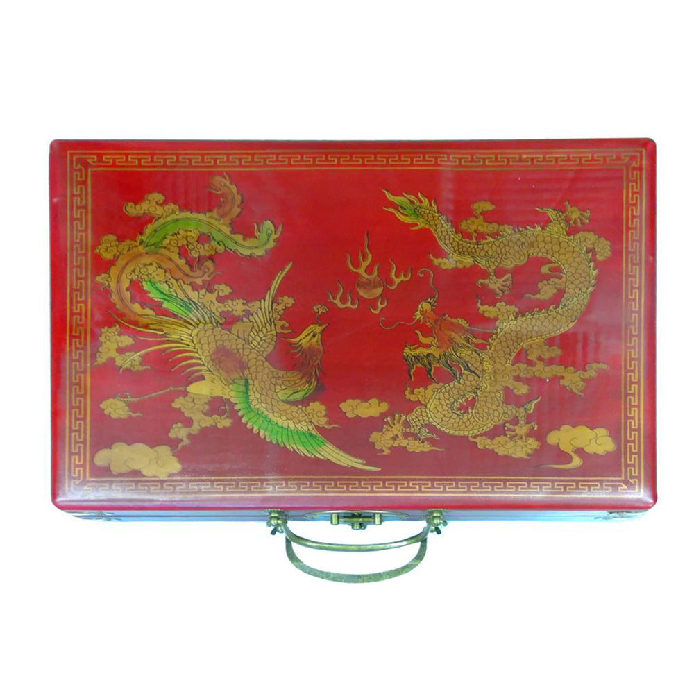 Chinese Mahjong Set with Traditional Leatherette Case、mySite、topwebapps