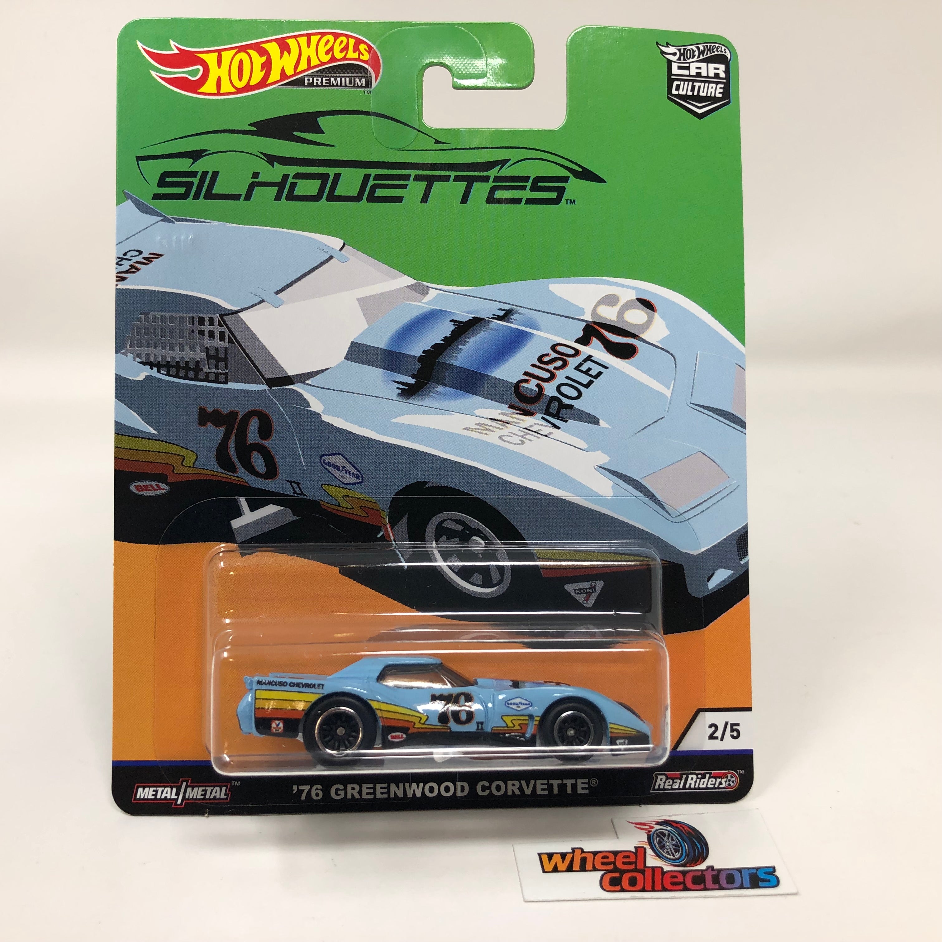 '76 Greenwood Corvette * Blue * Hot Wheels SILHOUETTES Car Culture、mySite、hgirdovlk