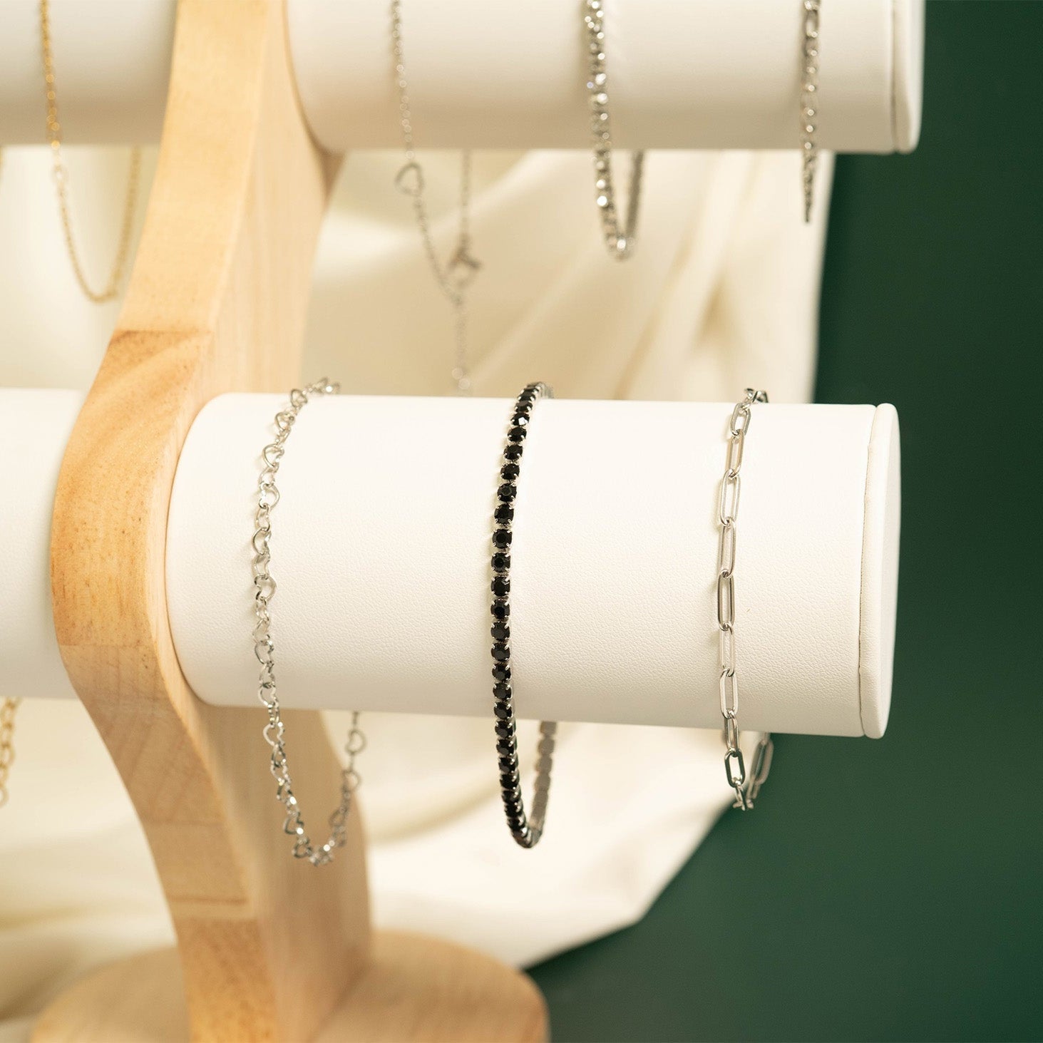 18K Gold PVD Stainless Steel Paperclip Anklet / SBB0325、mySite、dreamappss