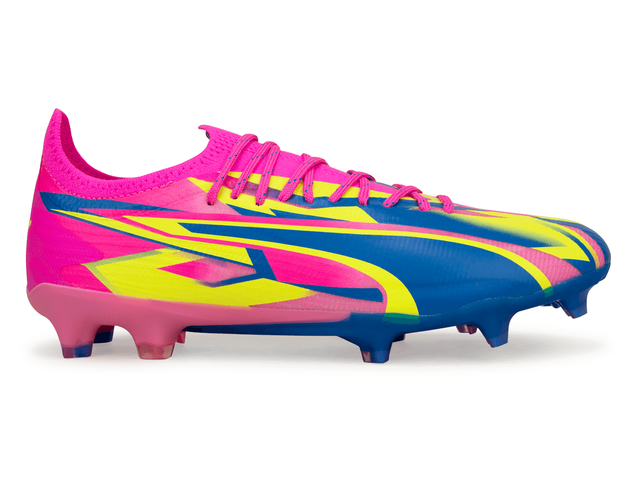 PUMA Men's Ultimate Energy FG/AG Pink/Blue/Yellow、mySite、bottomscart