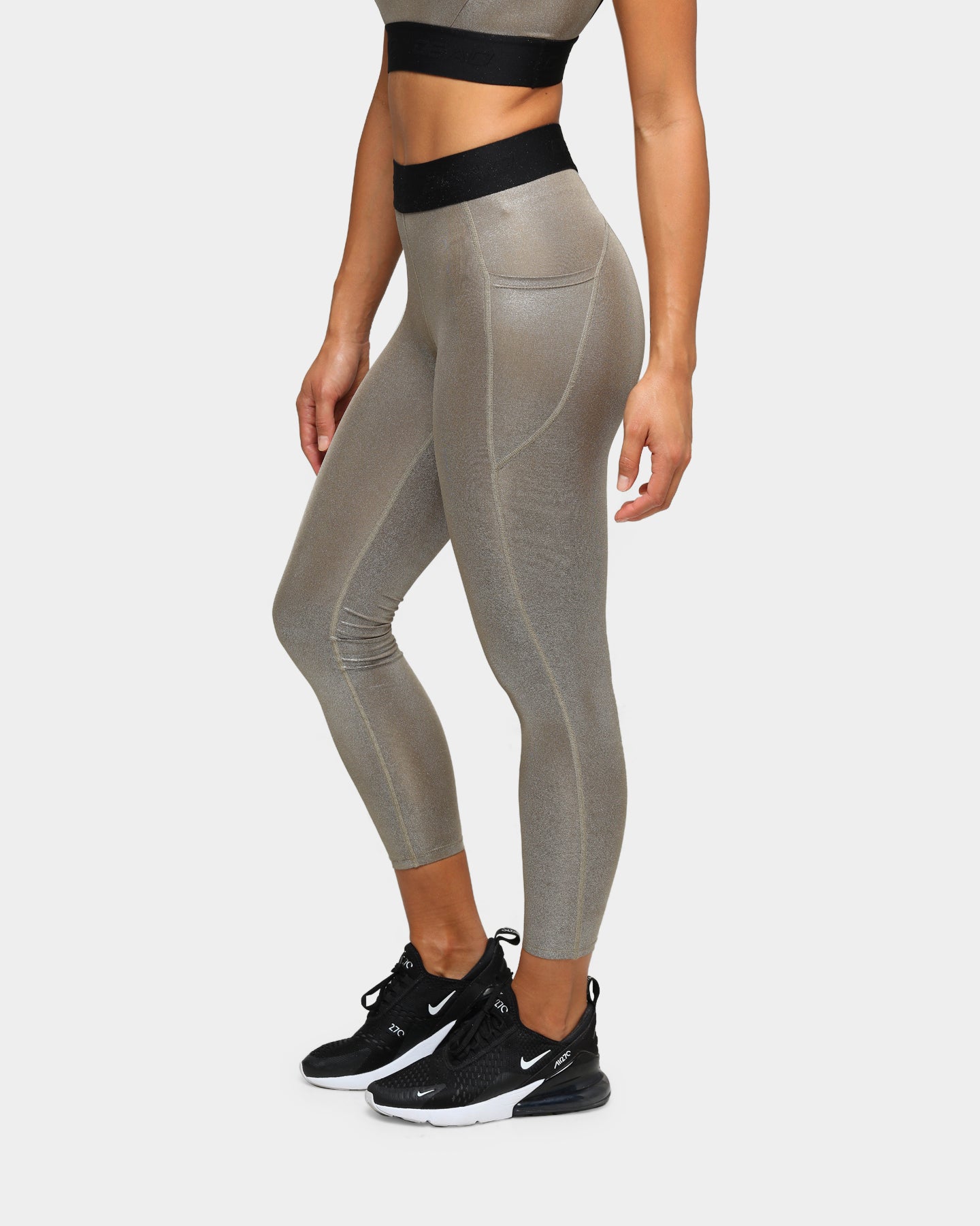 Dead Sport Women's Phantom Tights Gold/Black/Gold、mySite、zt4zffjzw