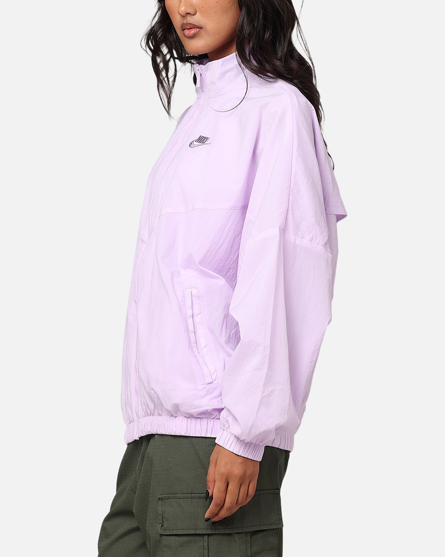 Nike Women's Sportswear Essential Woven Windrunner Jacket Violet Mist/Violet Mist-Daybreak、mySite、zt4zffjzw