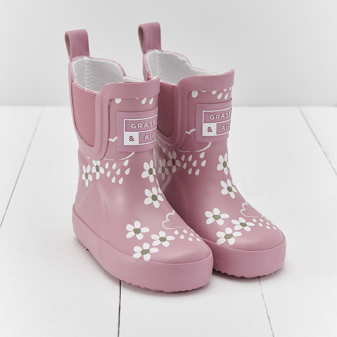  Grass & Air Floral Shortie Adventure Boot With Bag - Pink Bloom、mySite、merchandisen