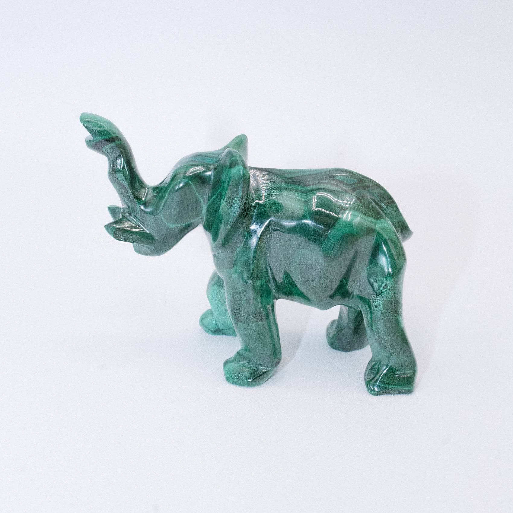 Genuine Malachite Elephants - Hand Carved - 1 of a Kind、mySite、hinf8tx79