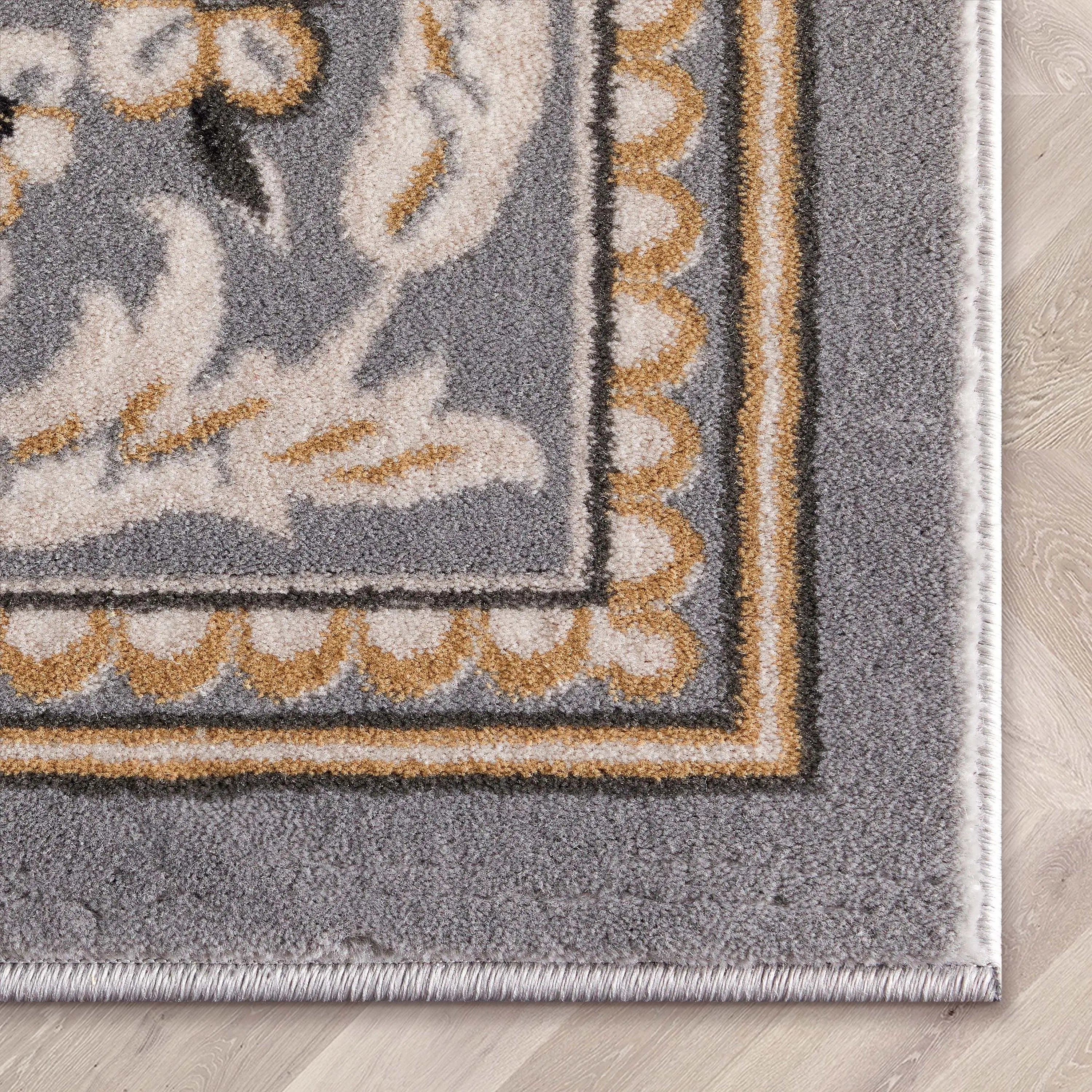 Fleur De Lis Grey Traditional Rug、mySite、gigharbornorthrealestate