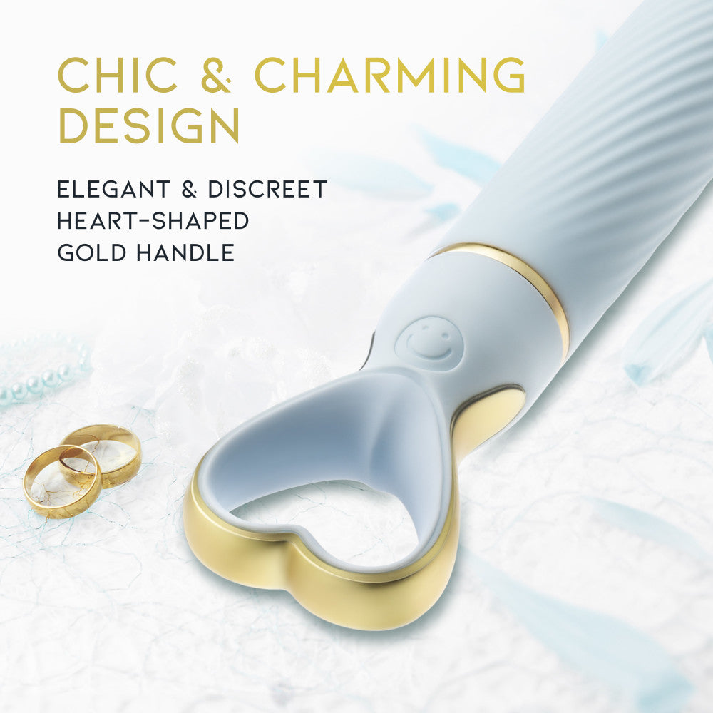 Delice™ By Blush® | Heartthrob Silicone Bullet Vibrator With Heart-Shaped Handle – Something Blue、mySite、bottomscart