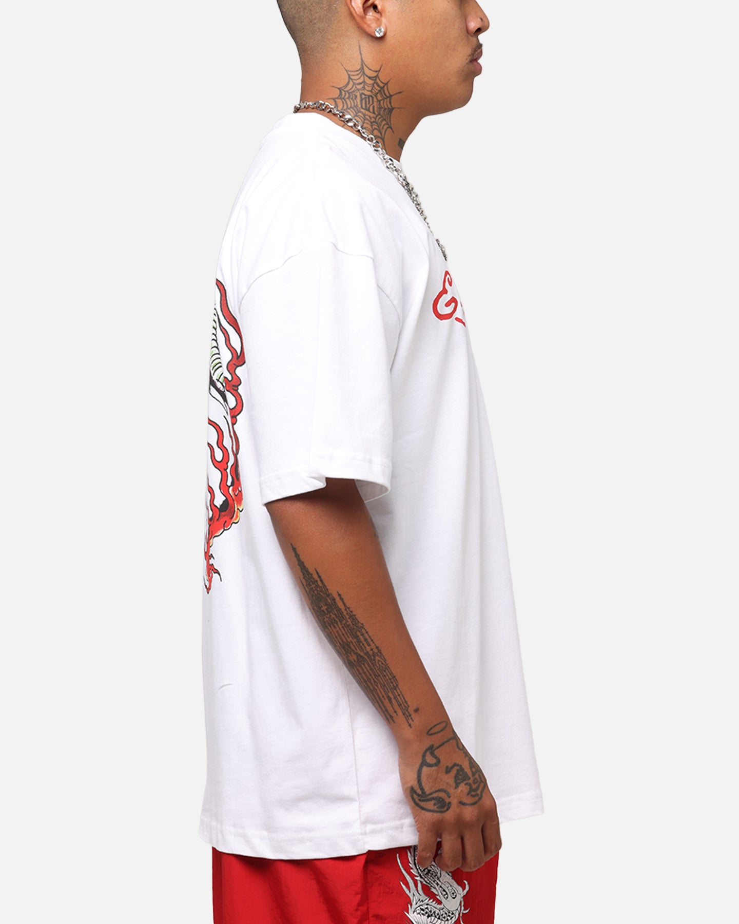 Ed Hardy Flaming Cobra T-Shirt White、mySite、zt4zffjzw