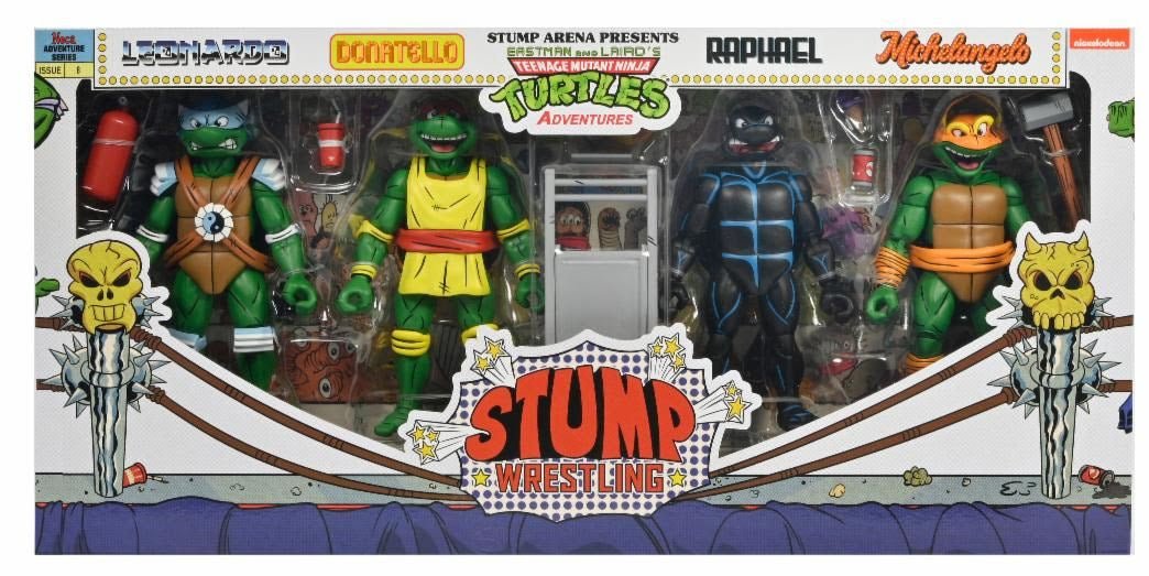NECA Teenage Mutant Ninja Turtles Stump Wrestling Turtle 4-Pack (Archie Comics)、mySite、hgirdovlk