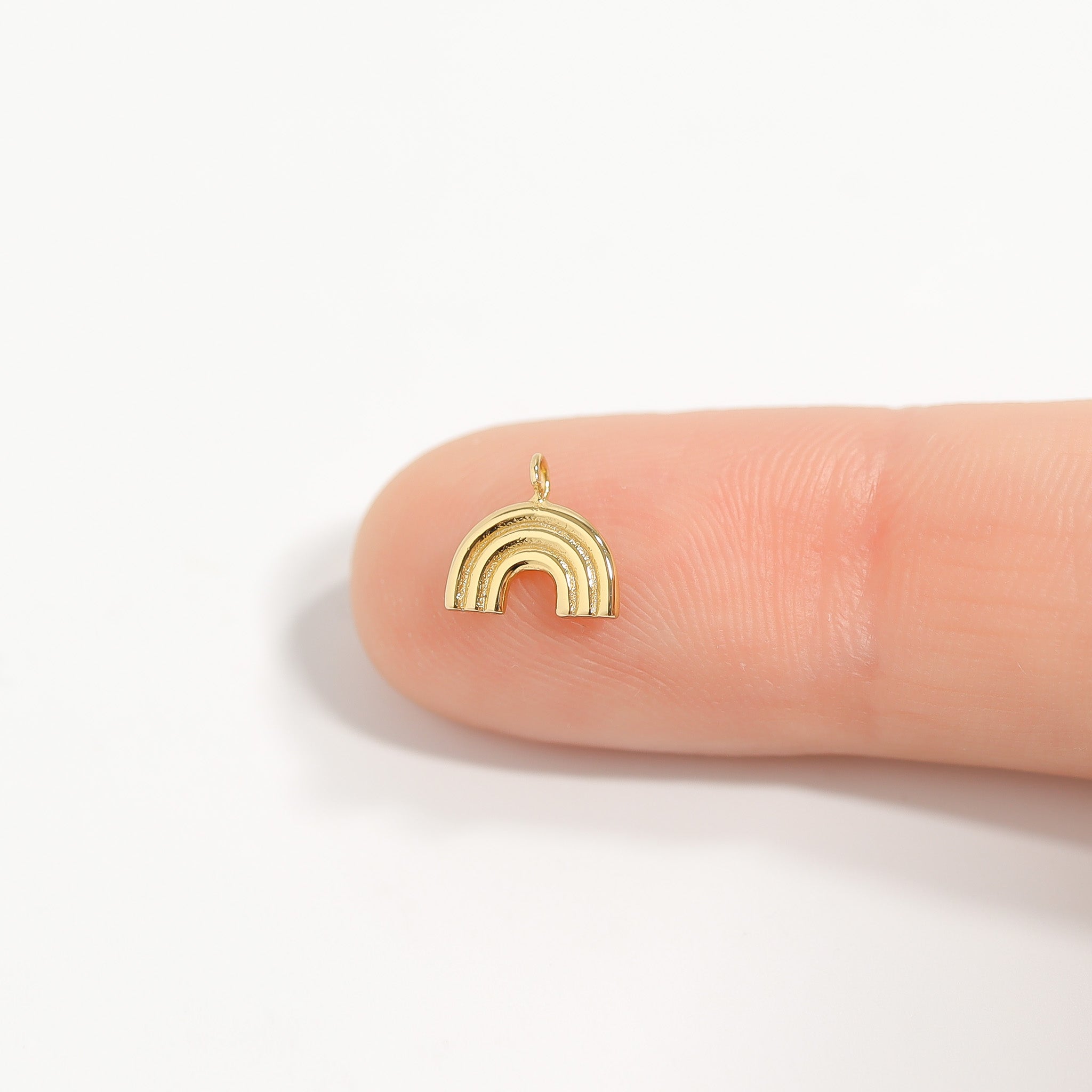 .925 Sterling Silver Rainbow Charm for Permanent Jewelry / PMJ1026、mySite、dreamappss