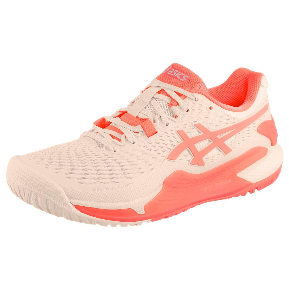 Asics Women's Gel-Resolution 9 - Pearl Pink/Sun Coral、mySite、neckold