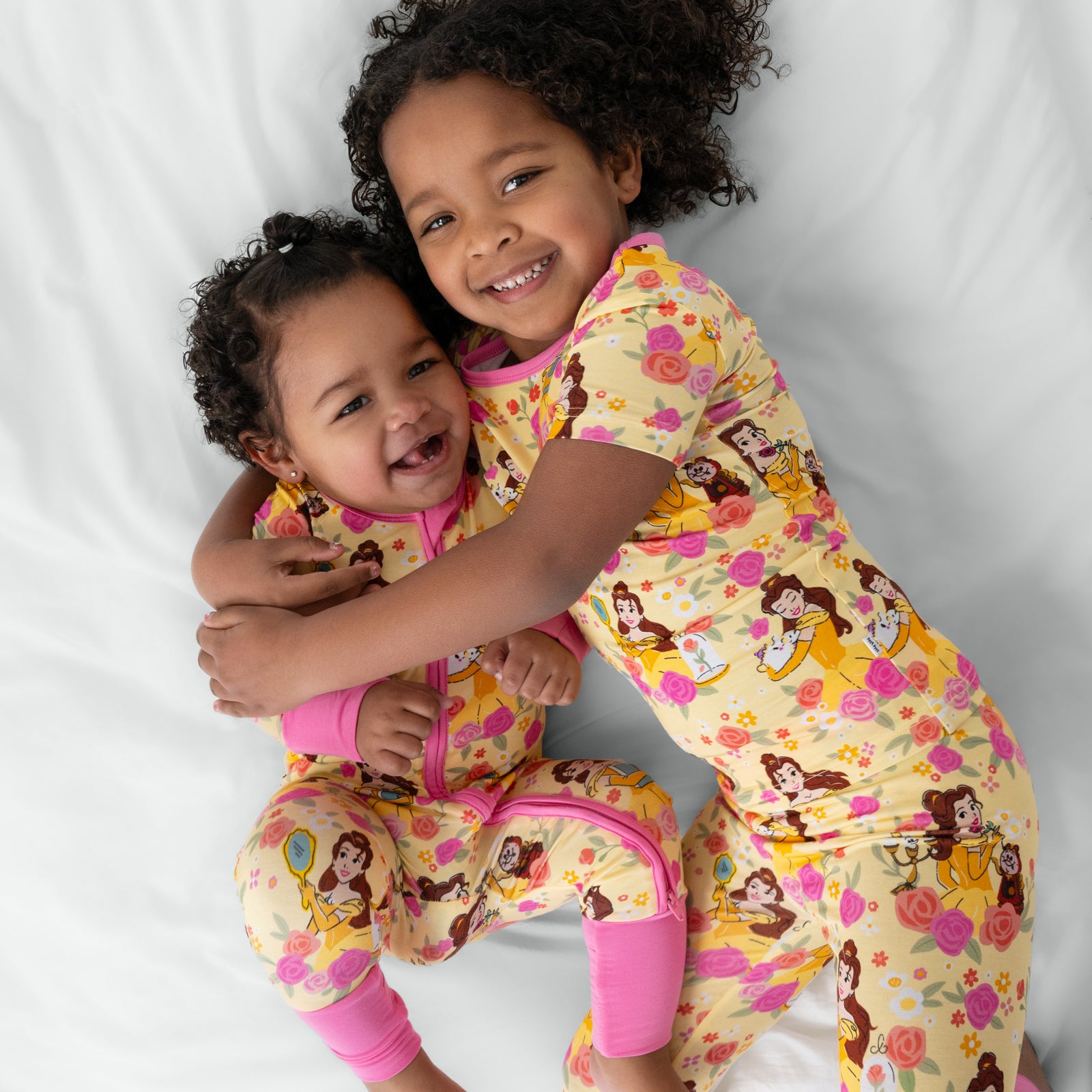  Disney Princess Belle Two-Piece Short Sleeve Pajama Set、mySite、layawaytickets