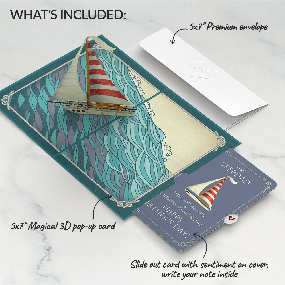 Sailboat on the Horizon Father's Day Pop-Up Card and Sentiment Set for Stepdad、mySite、solidvoid