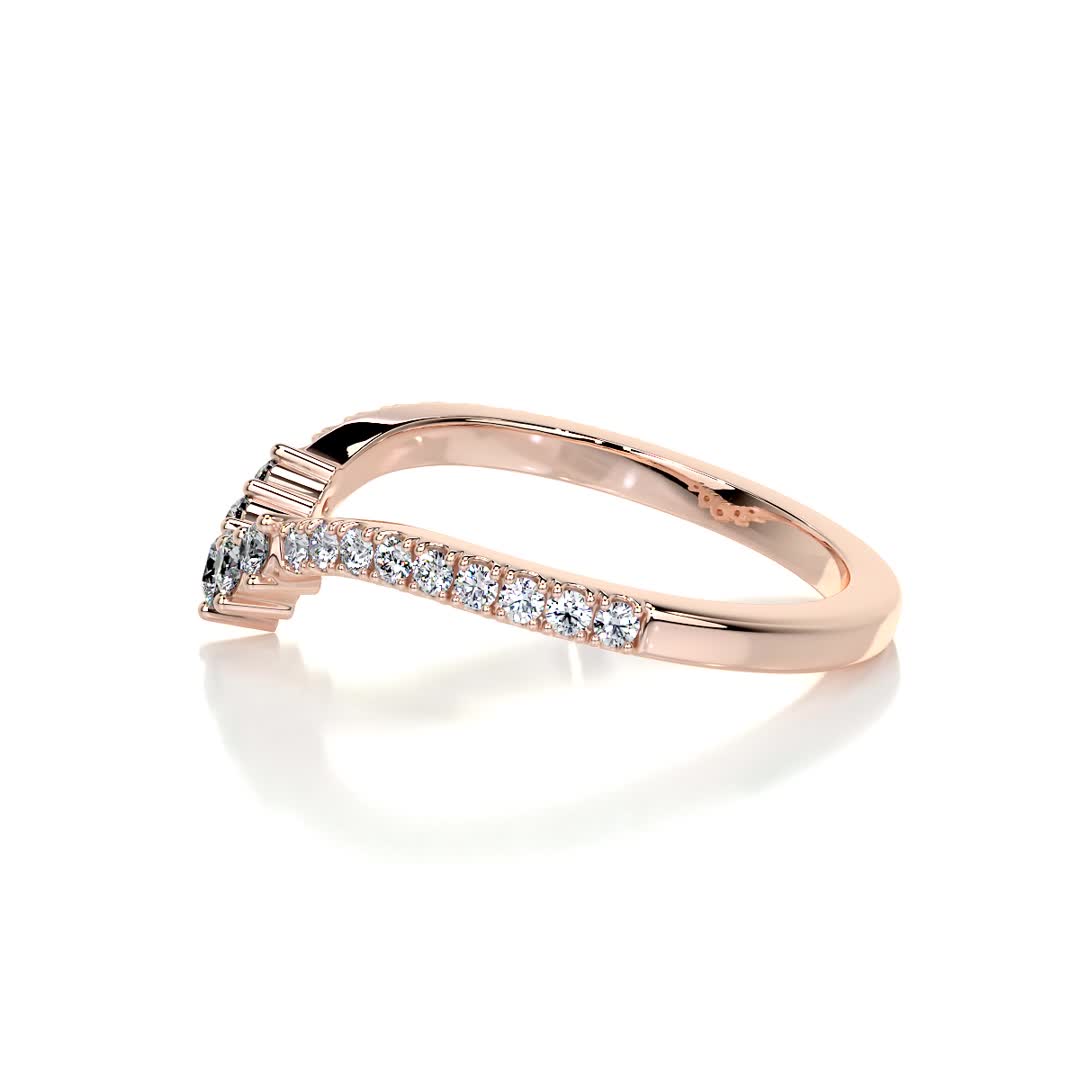 Mia Diamond Wedding Ring (0.35 Carat) -14K Rose Gold、mySite、hinf8tx79