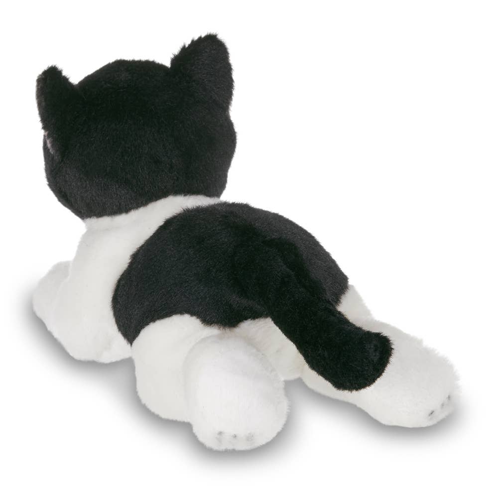 Black & White Cat Small Floppy Kitty Cat by Bearington Collection -、mySite、g9winljtr