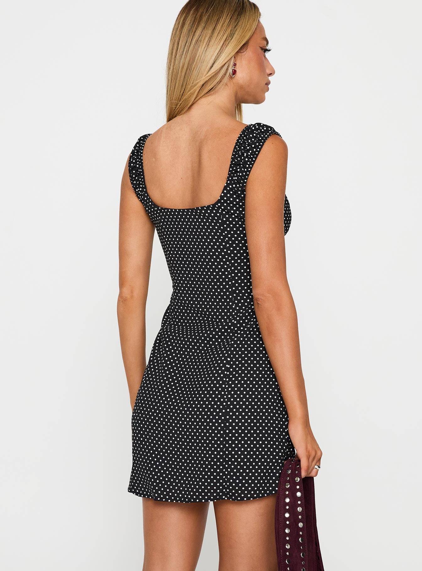 Joseleine Mini Dress Black / Polka、mySite、solidvoid