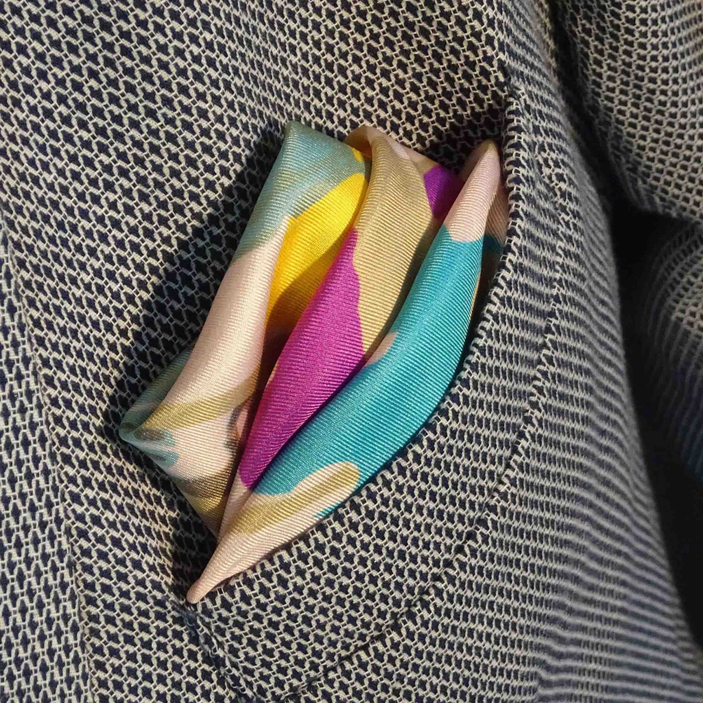Silk Twill Pocket Square CLARSACH by Orequo、mySite、neckold