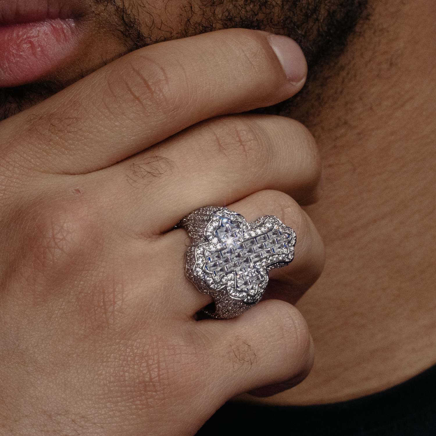 VVS Fleur Cross Ring 14K Gold、mySite、hinf8tx79