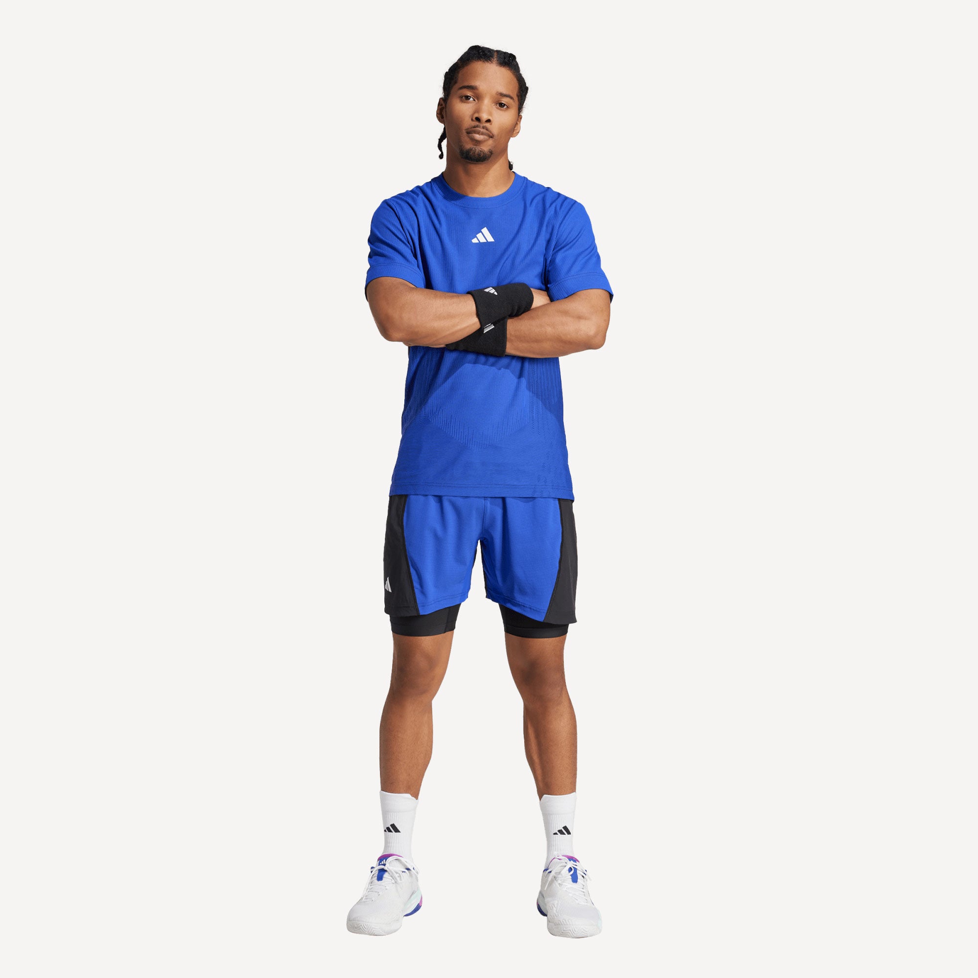 adidas Pro New York Men's Tennis Shorts and Inner Shorts Set