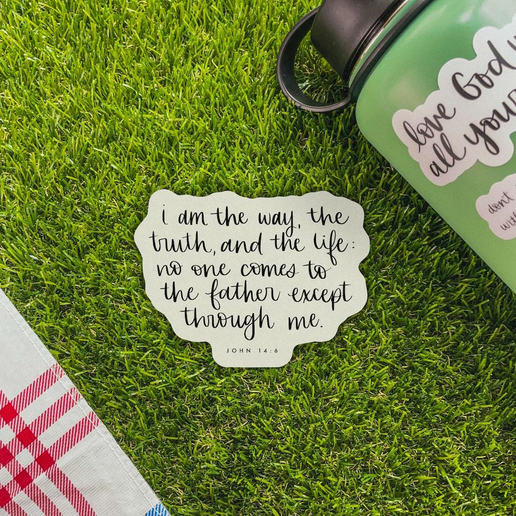  I am the Way, the Truth, and the Life: No One Comes to the Father Except Through Me - John 14:6 Sticker、mySite、elrpsem3k
