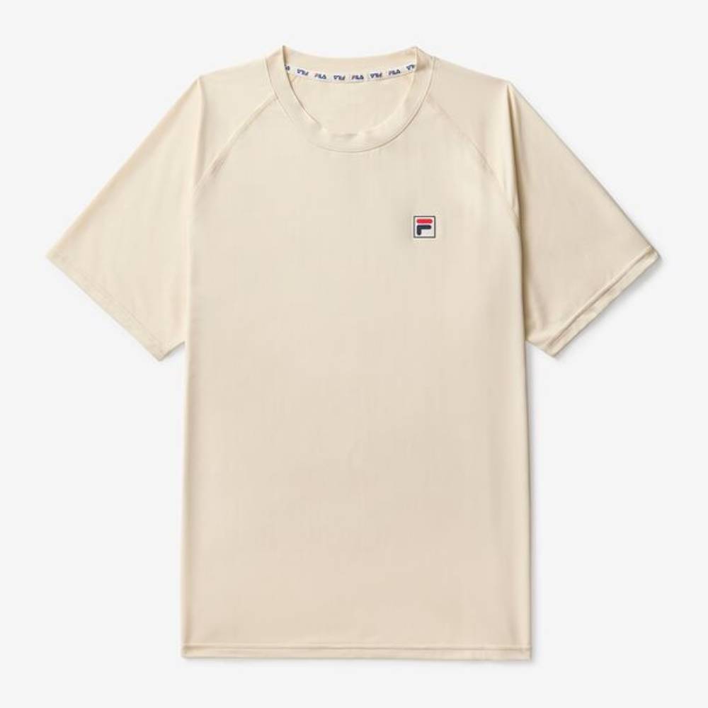 Fila Men's Short Sleeve Crewneck Top (Gardenia)
