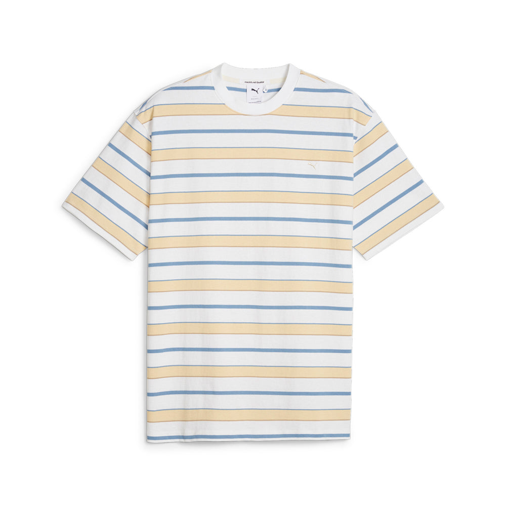 Made With Quality Striped Crew Neck Short Sleeve T-Shirt、mySite、gtrtttuynbv