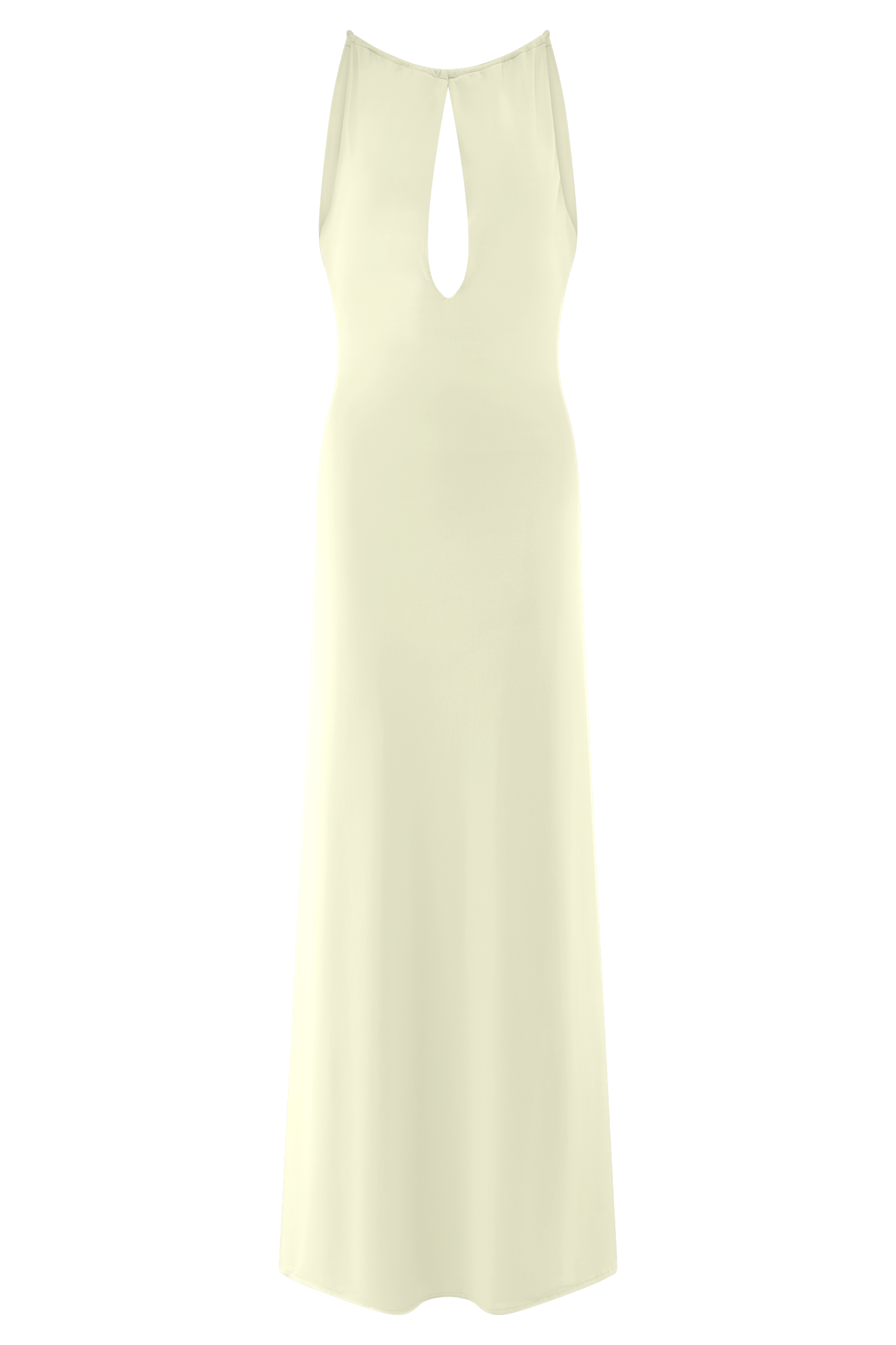 Beryl Slinky Maxi Dress With Pearls - Ivory、mySite、solidvoid
