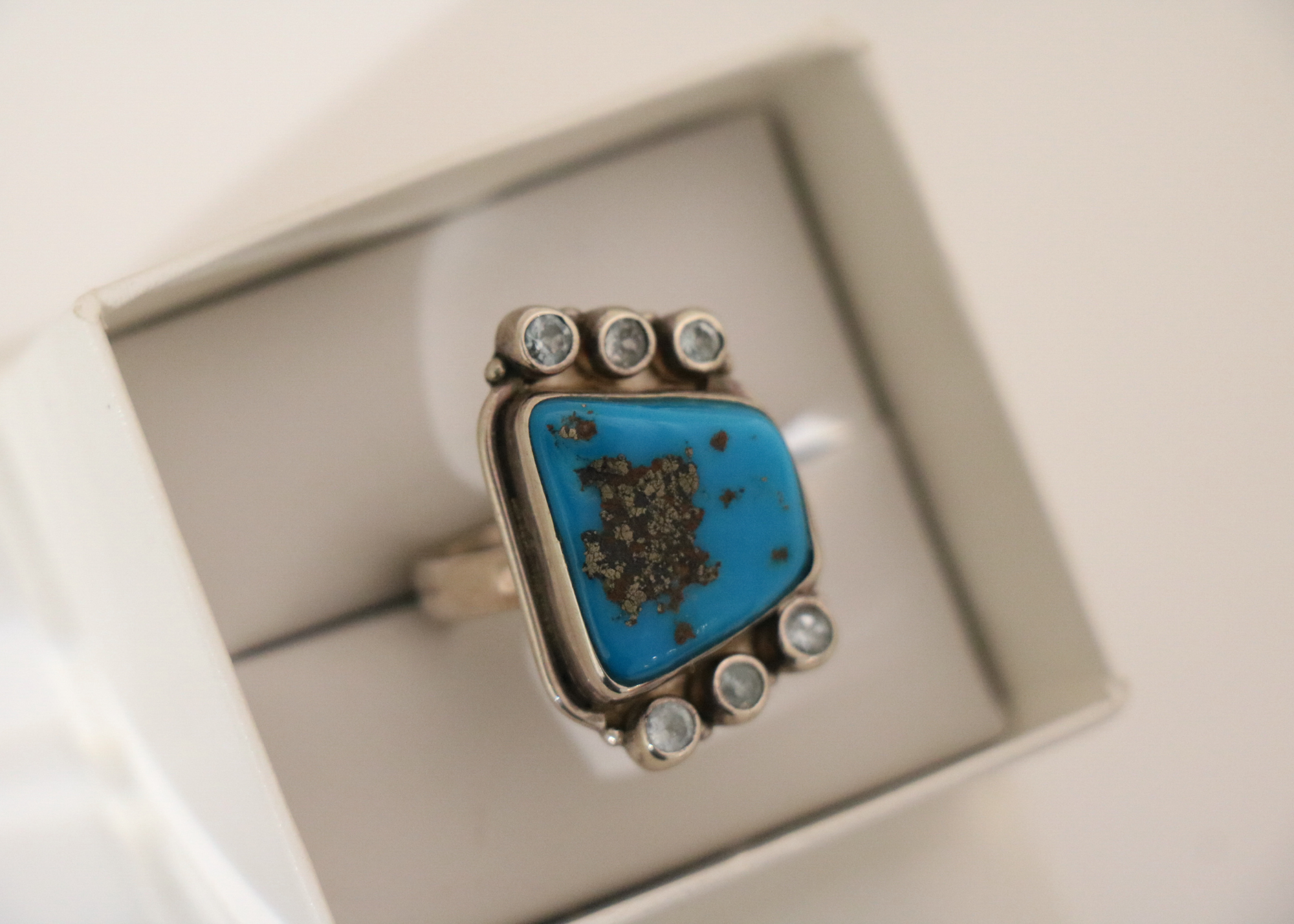 Large Turquoise Ring (Sterling Silver)、mySite、topwebapps