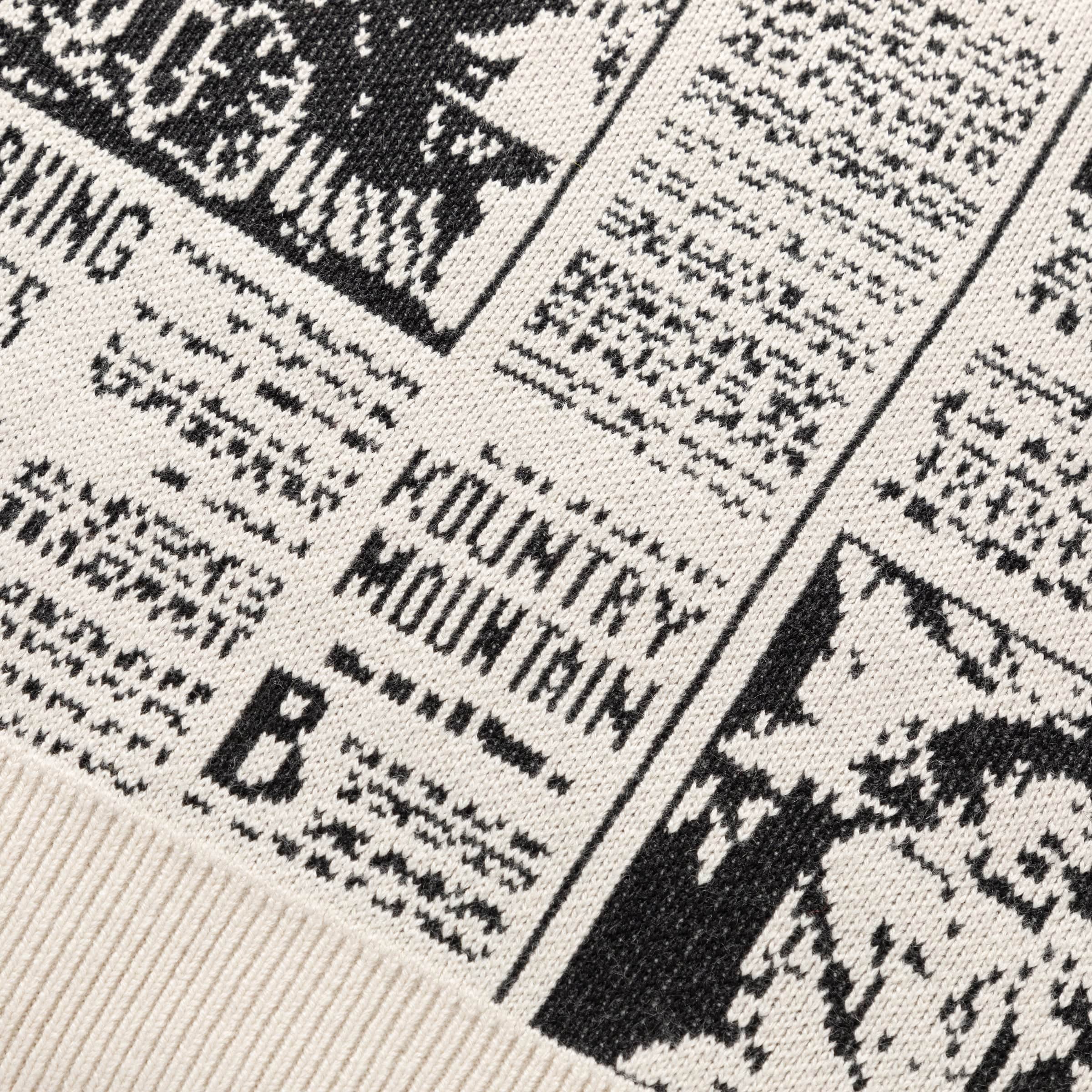 8G KNIT NEWSPAPER CREW SWEATER (KOUNTRY NEWS)、mySite、zt4zffjzw