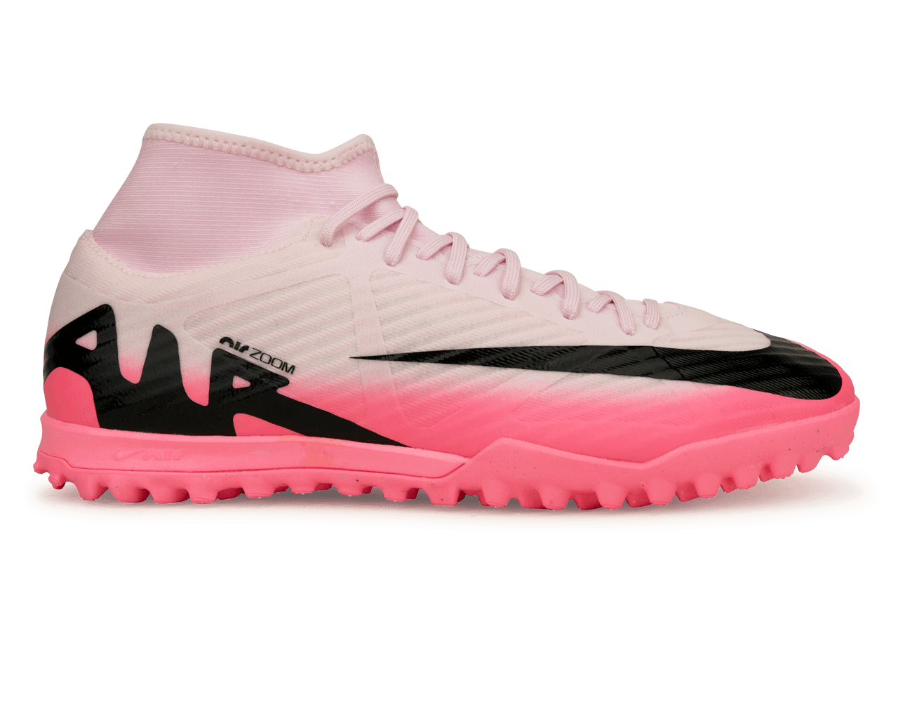 Nike Men's Zoom Mercurial Superfly 9 Academy TF Pink Foam/Black、mySite、noshort