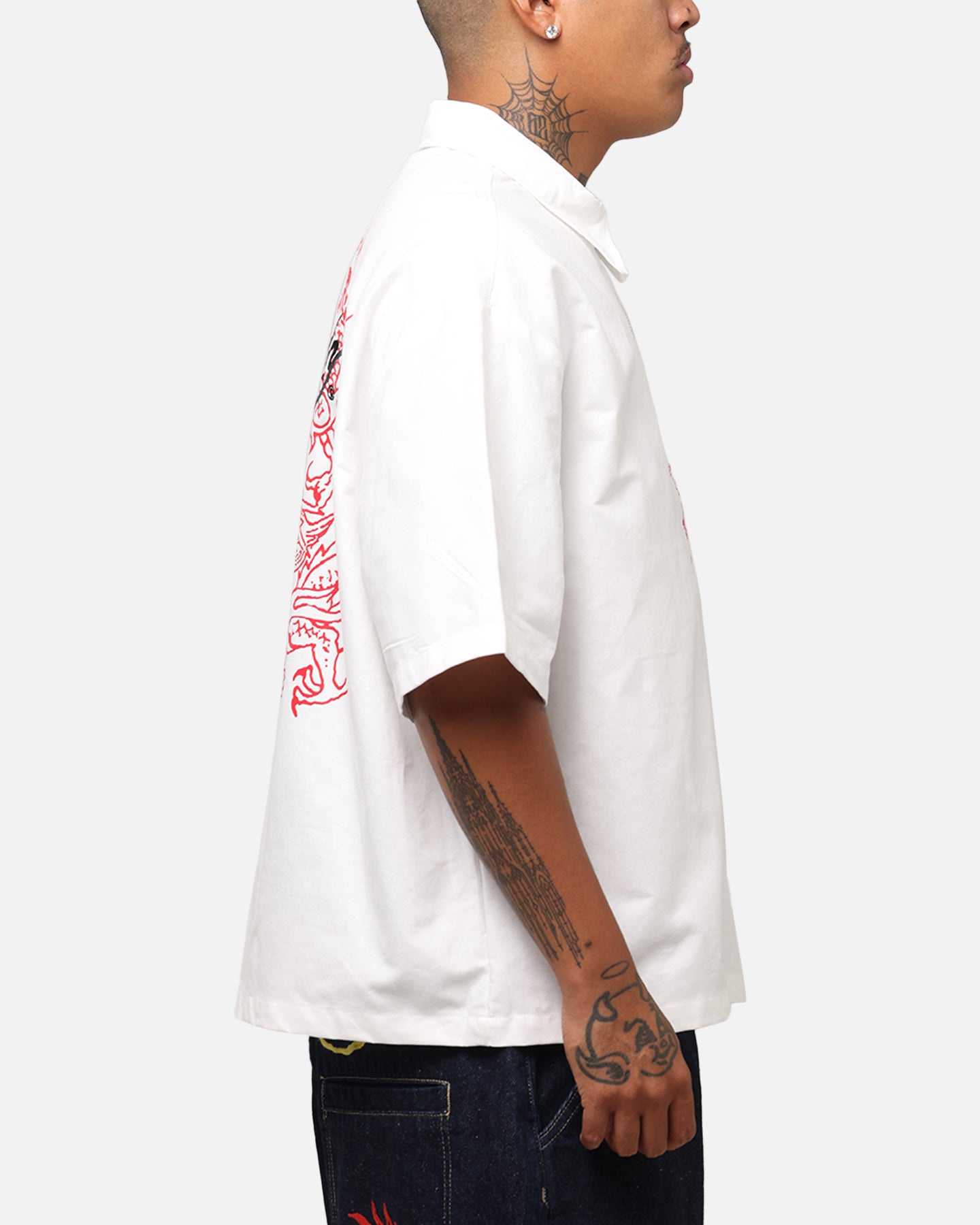 Ed Hardy Dragon Zip Shirt Off White、mySite、zt4zffjzw