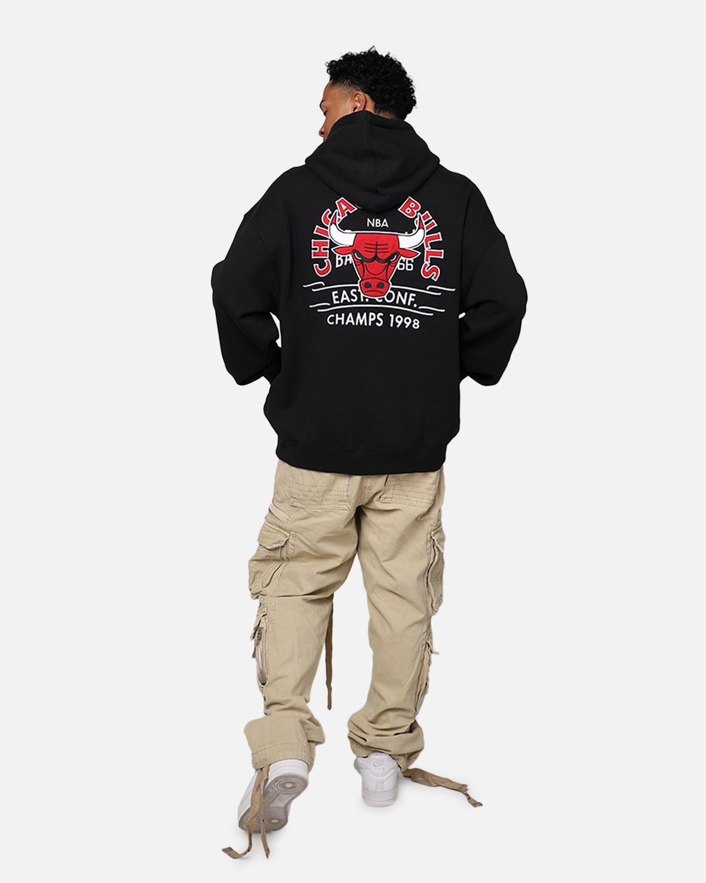 Mitchell & Ness Chicago Bulls Letterman Hoodie Black、mySite、zt4zffjzw