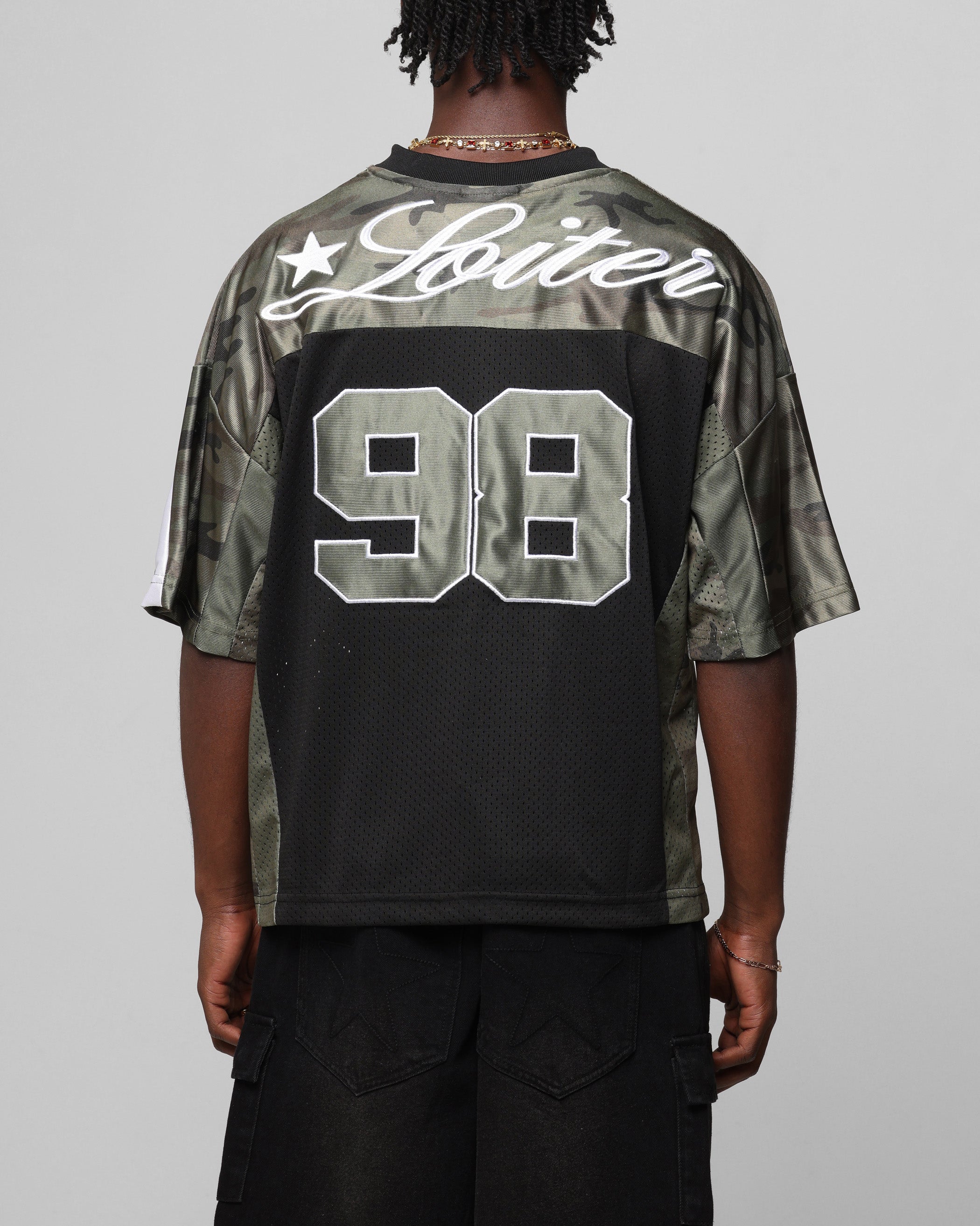 Loiter End Zone Jersey Black/Camo、mySite、zt4zffjzw