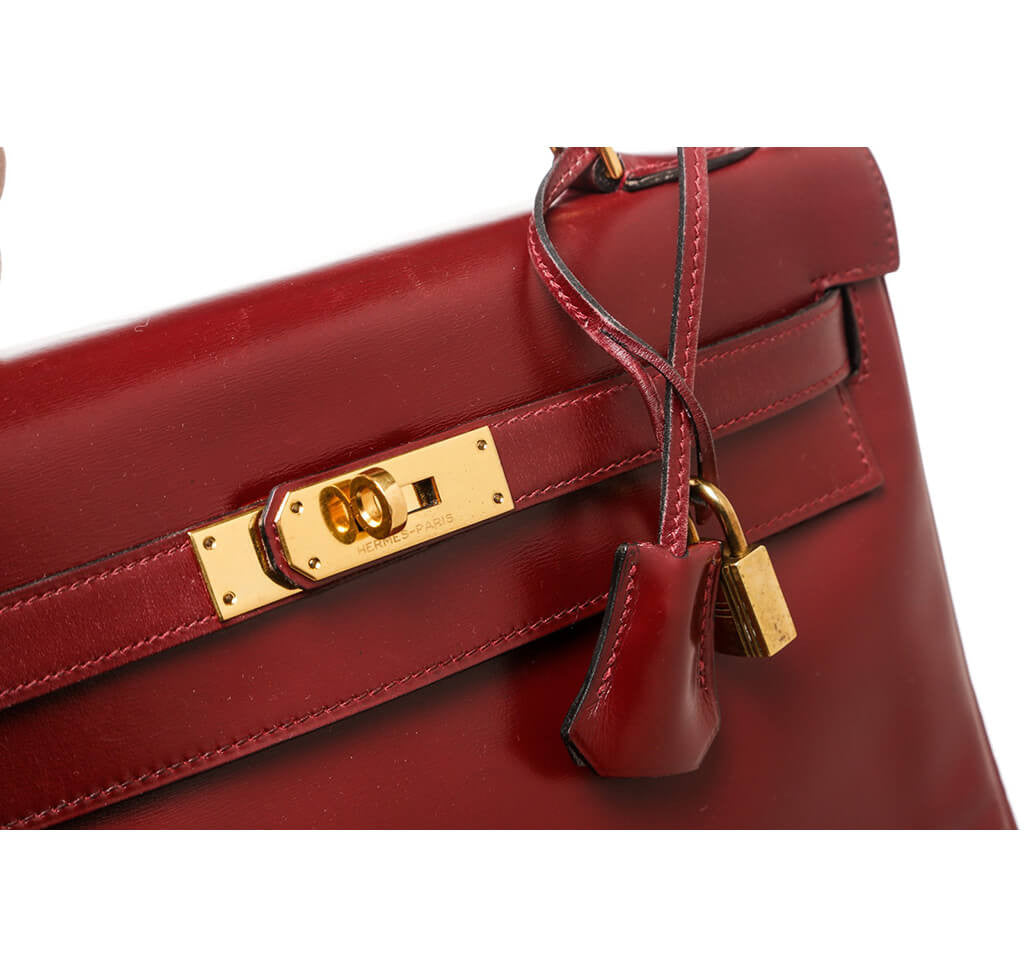 Hermès Burgundy Kelly Bag 32cm GHW、mySite、garminoutage.com