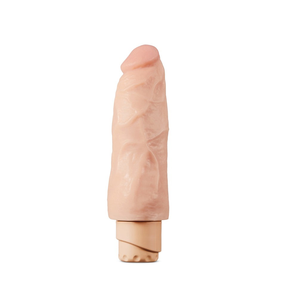 Dr. Skin By Blush® | Cock Vibe 9 Realistic Beige 7.5-Inch Long Vibrating Dildo、mySite、bottomscart