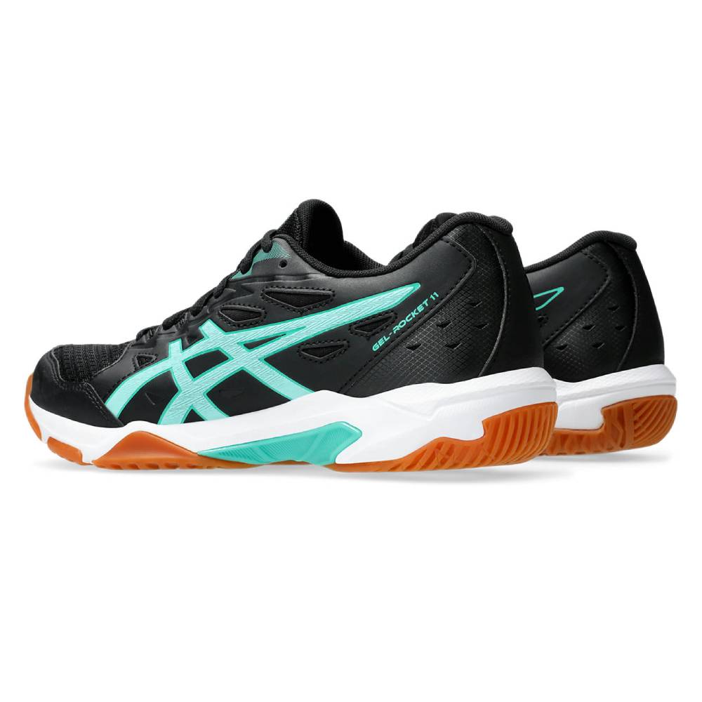 Asics Gel Rocket 11 Women's Indoor Court Shoe (Black/Illuminate Mint)
