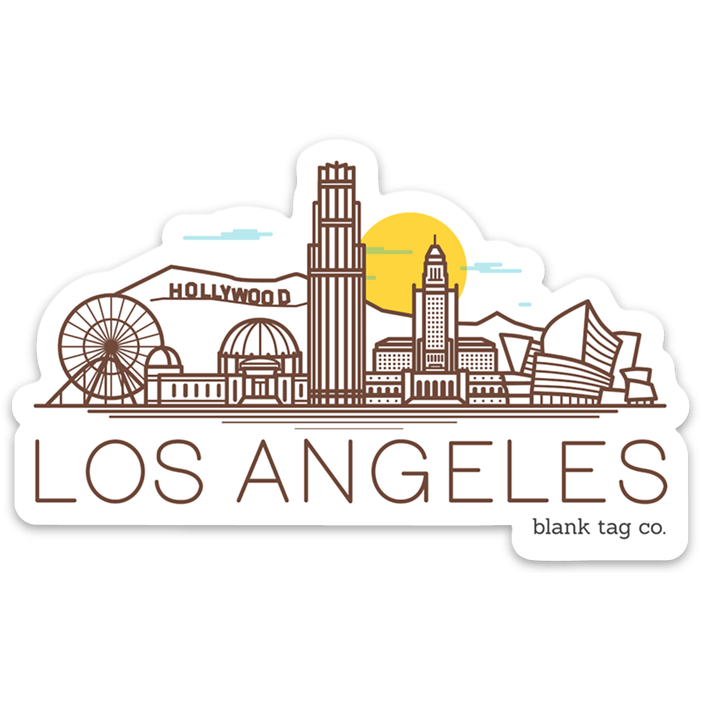  The Los Angeles Monuments Vinyl Sticker Decal、mySite、ghnorth