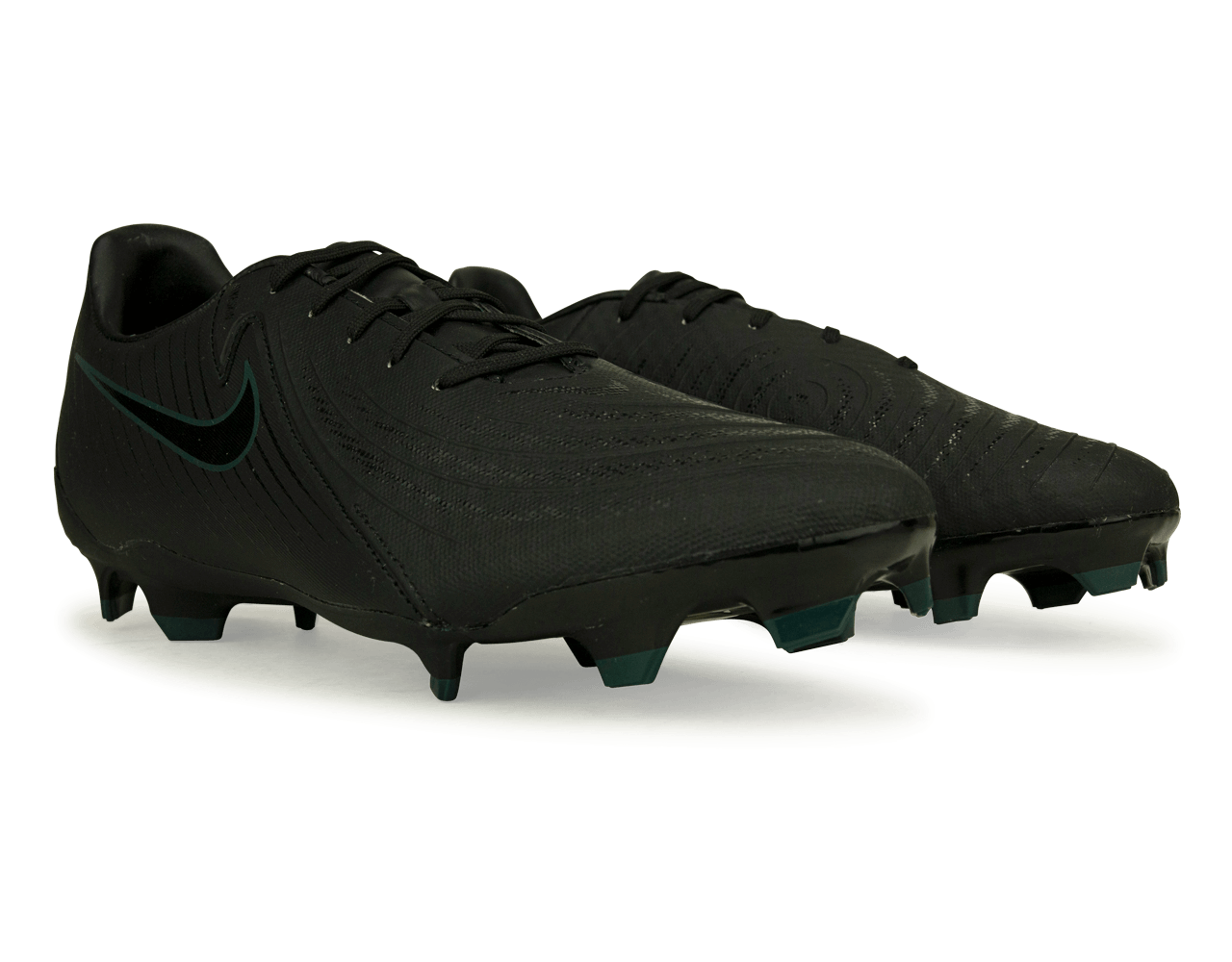 Nike Men's Phantom GX II Academy FG/MG Black/Deep Jungle、mySite、noshort