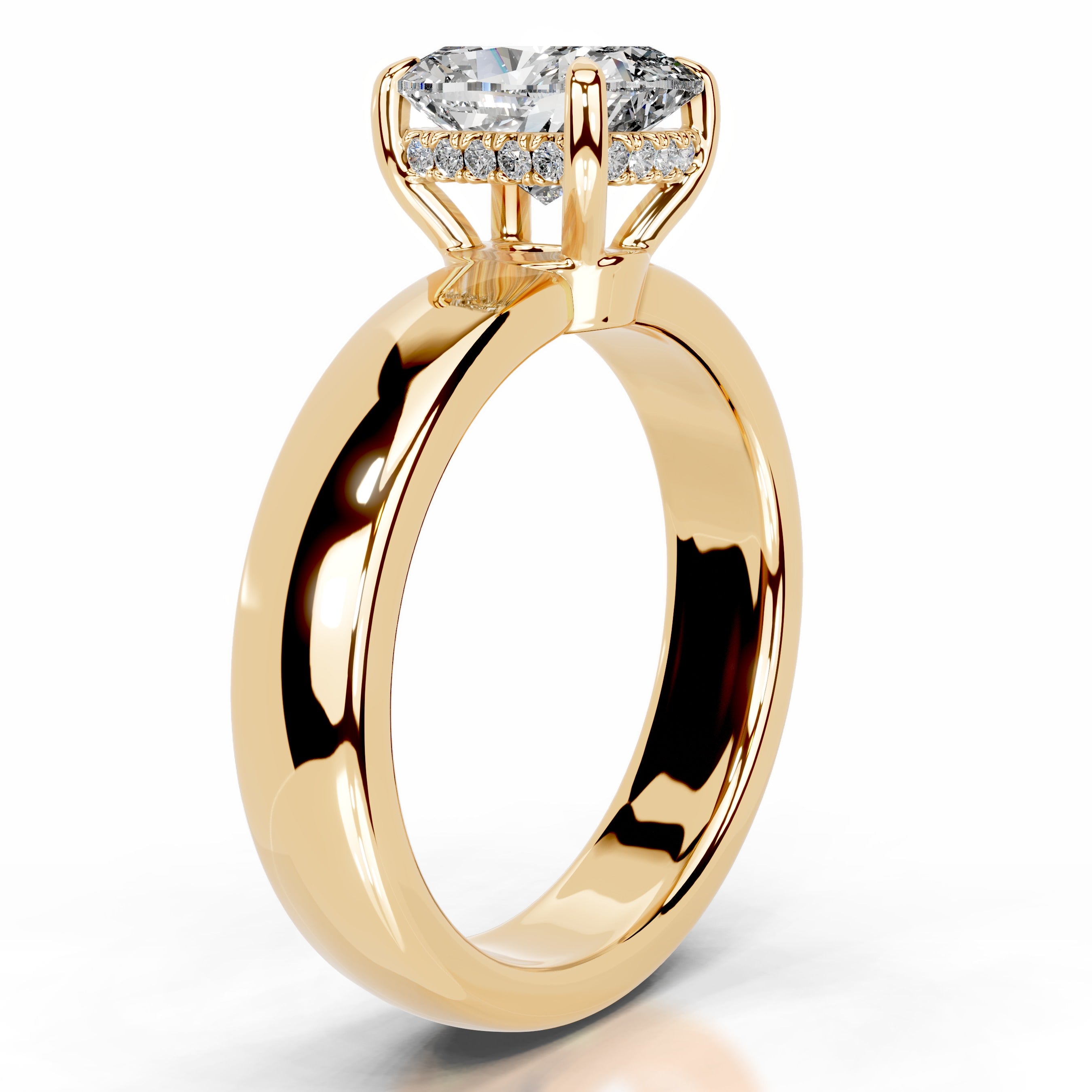Lux Lab Grown Diamond Ring - 18K Yellow Gold、mySite、hinf8tx79