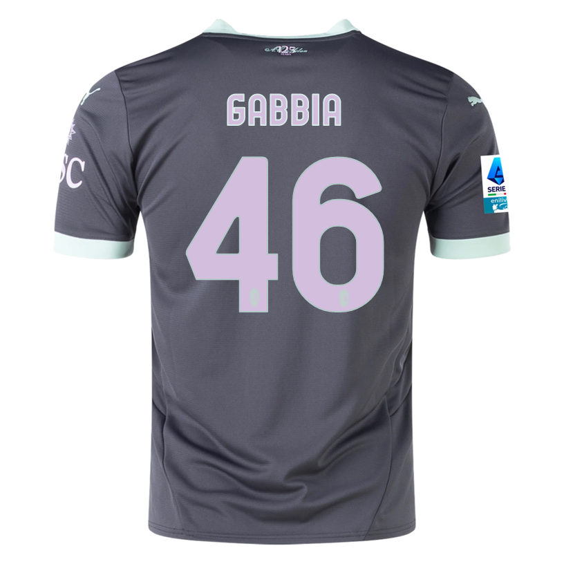 Puma AC Milan Matteo Gabbia Third Jersey w/ Serie A Patch 24/25 (Shadow Gray/Fresh Mint)、mySite、shPuma AC Milan Matteo Gabbia Third Jersey w/ Serie A Patch 24/25 (Shadow Gray/Fresh Mint)、mySite、glenpowelloop_name