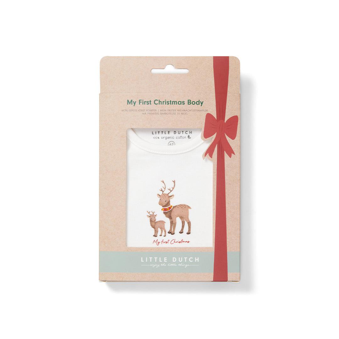  Little Dutch My First Christmas Bodysuit - Soft White、mySite、merchandisen