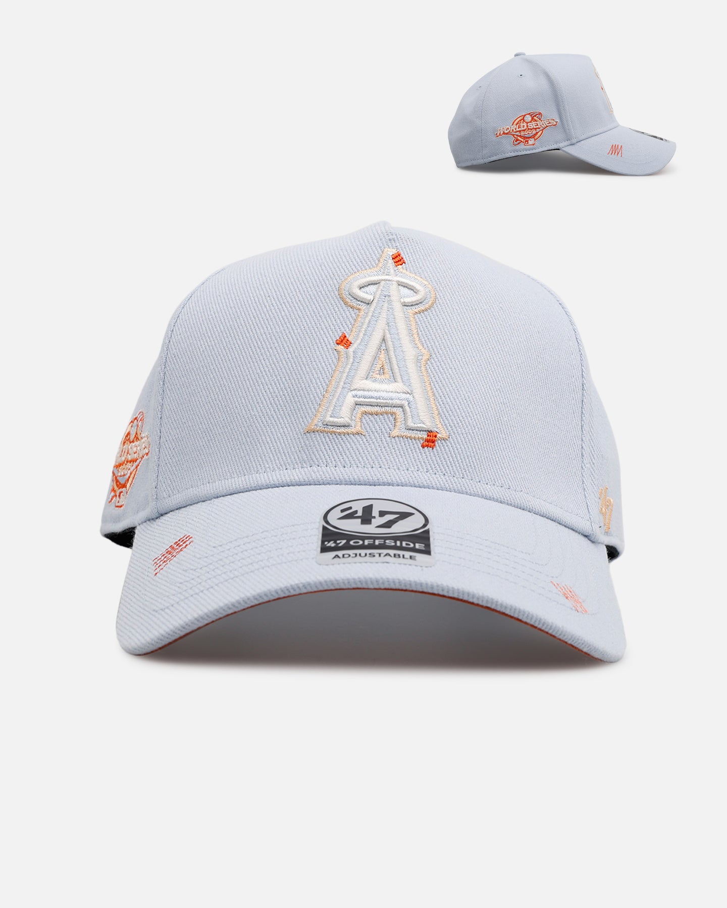 47 Brand Los Angeles Angels 'Overstitch' 47 Offside Snapback Light Blue、mySite、zt4zffjzw