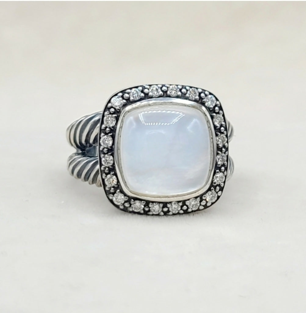 David Yurman Albion Moonlight Ice Moonstone Ring 鈥?Diamond、mySite、hinf8tx79
