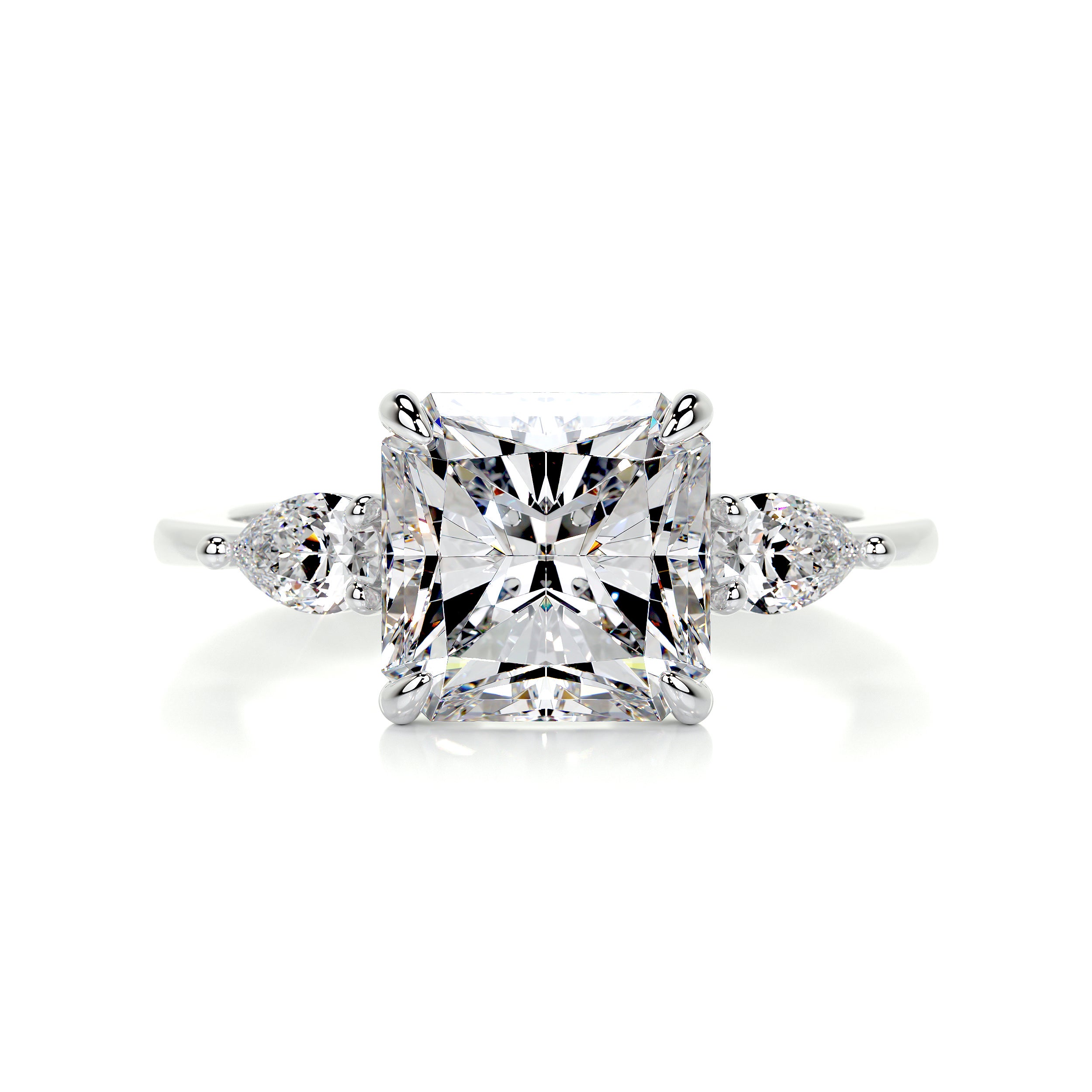 Tai Moissanite & Diamond Ring -18K White Gold、mySite、hinf8tx79