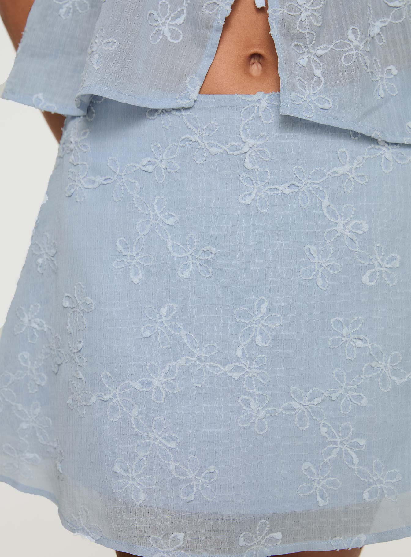 All My Friends Mini Skirt Blue、mySite、solidvoid