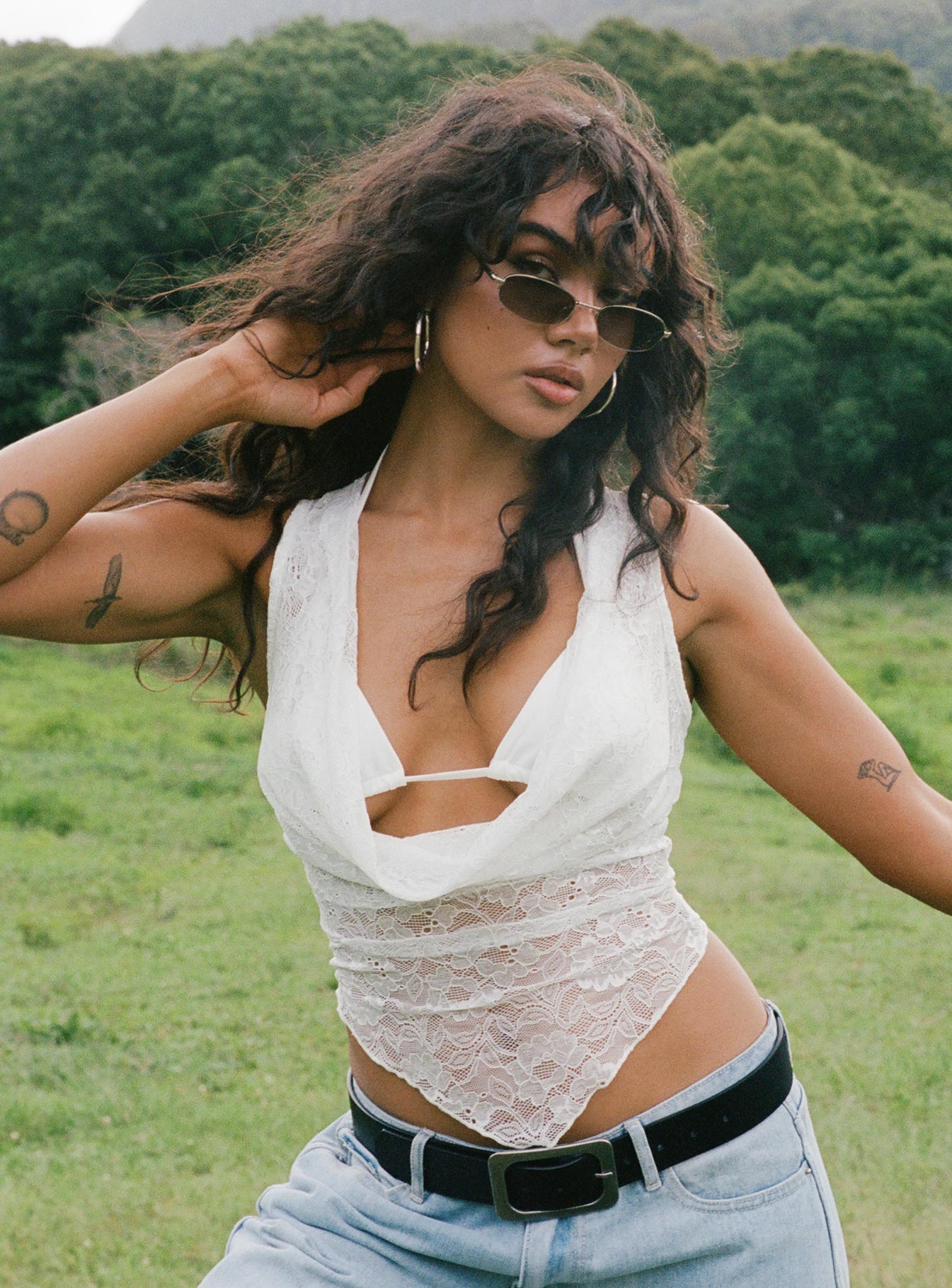 Maryam Lace Top White、mySite、solidvoid