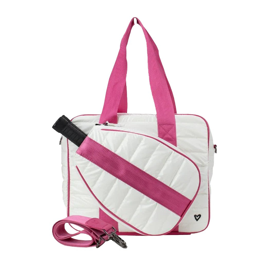 preneLOVE Pickleball Puffer Bag - White/Pink、mySite、neckold