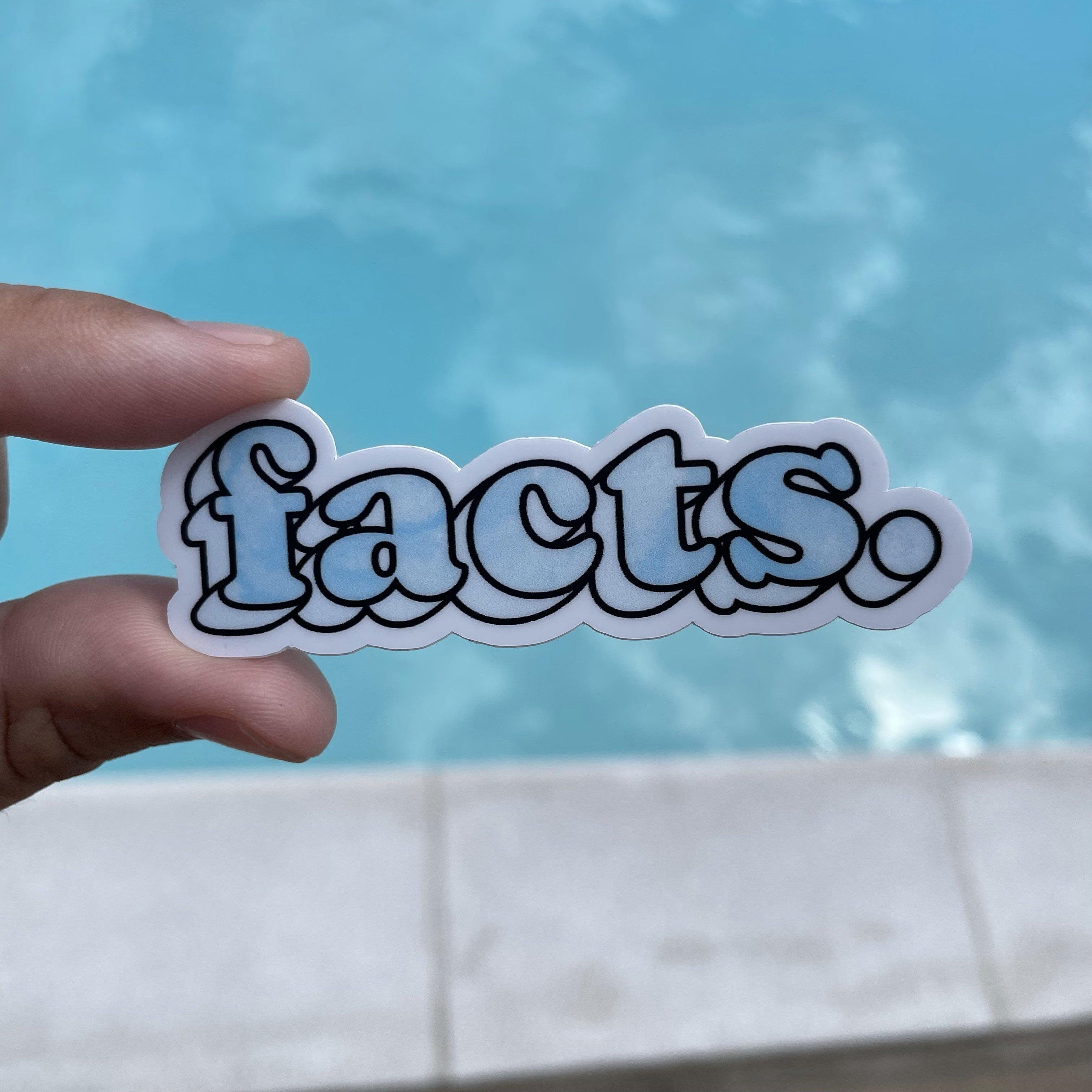  Facts. Bold Blue Tie Dye Aesthetic Sticker、mySite、elrpsem3k