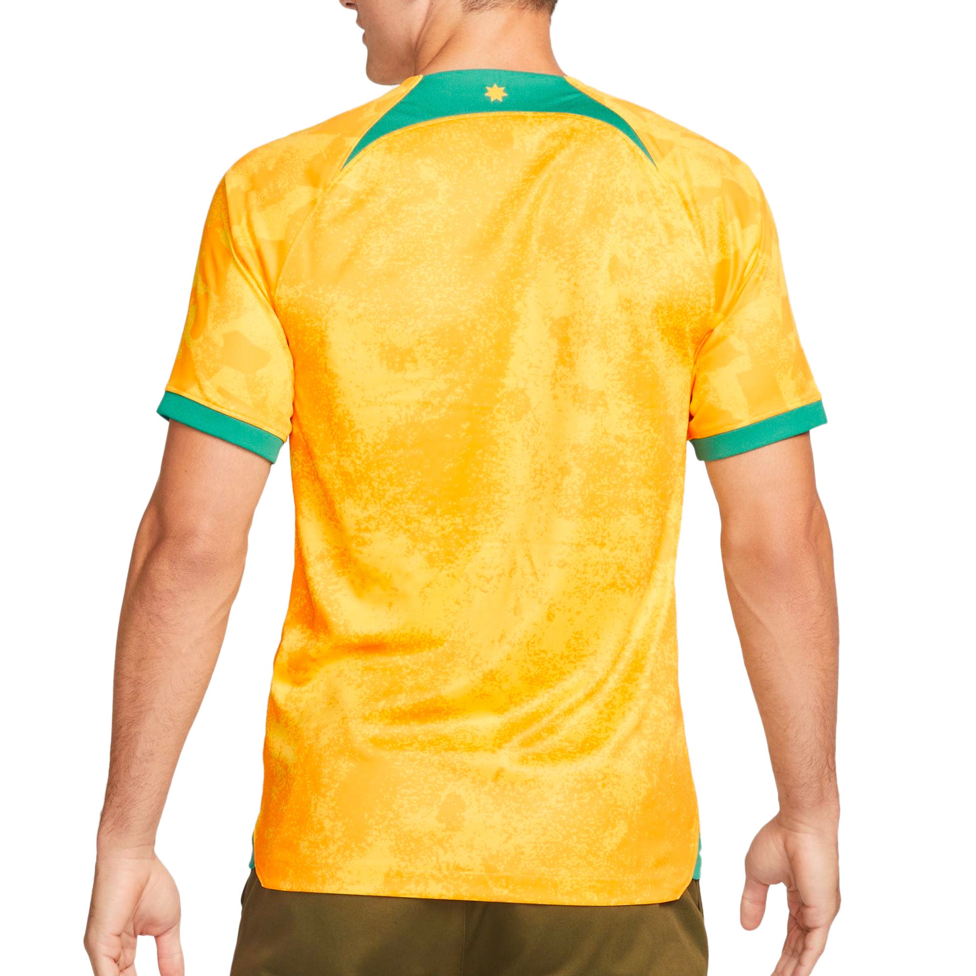 Nike Men's Australia 2022/23 Home Jersey Yellow/Green、mySite、bottomscart